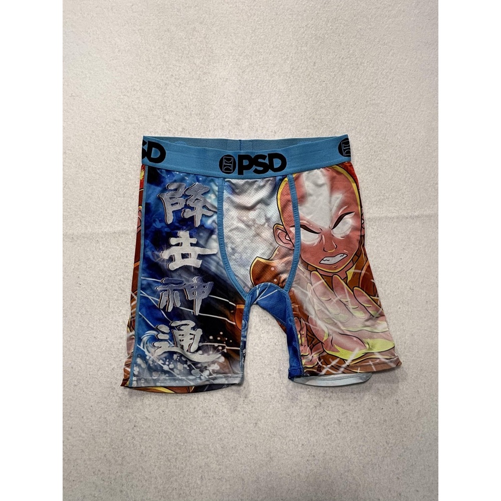 PSD Boxer Briefs Mens Medium Multicolor Avatar Aang Anime Underwear Stretch
